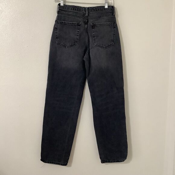 Black Grey Distressed Grunge Punk Concert Party Festival Jeans 28 in Waist - Picture 5 of 8